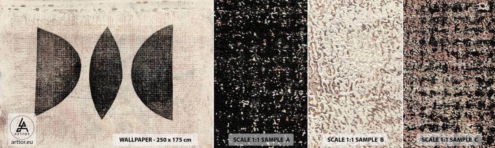 Campione di Fotomurale Adesivo Deluxe Sticker - Astrazione etnica - Astrazione, Pezzo, Arte Moderna - 100x30 cm