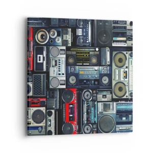 Quadro su tela - Stampe su Tela - Nostalgia degli anni '80 - 40x40 cm