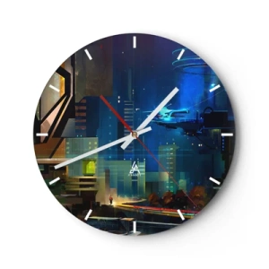 Orologio da parete - Orologio in Vetro - In un futuro non lontano - 40x40 cm