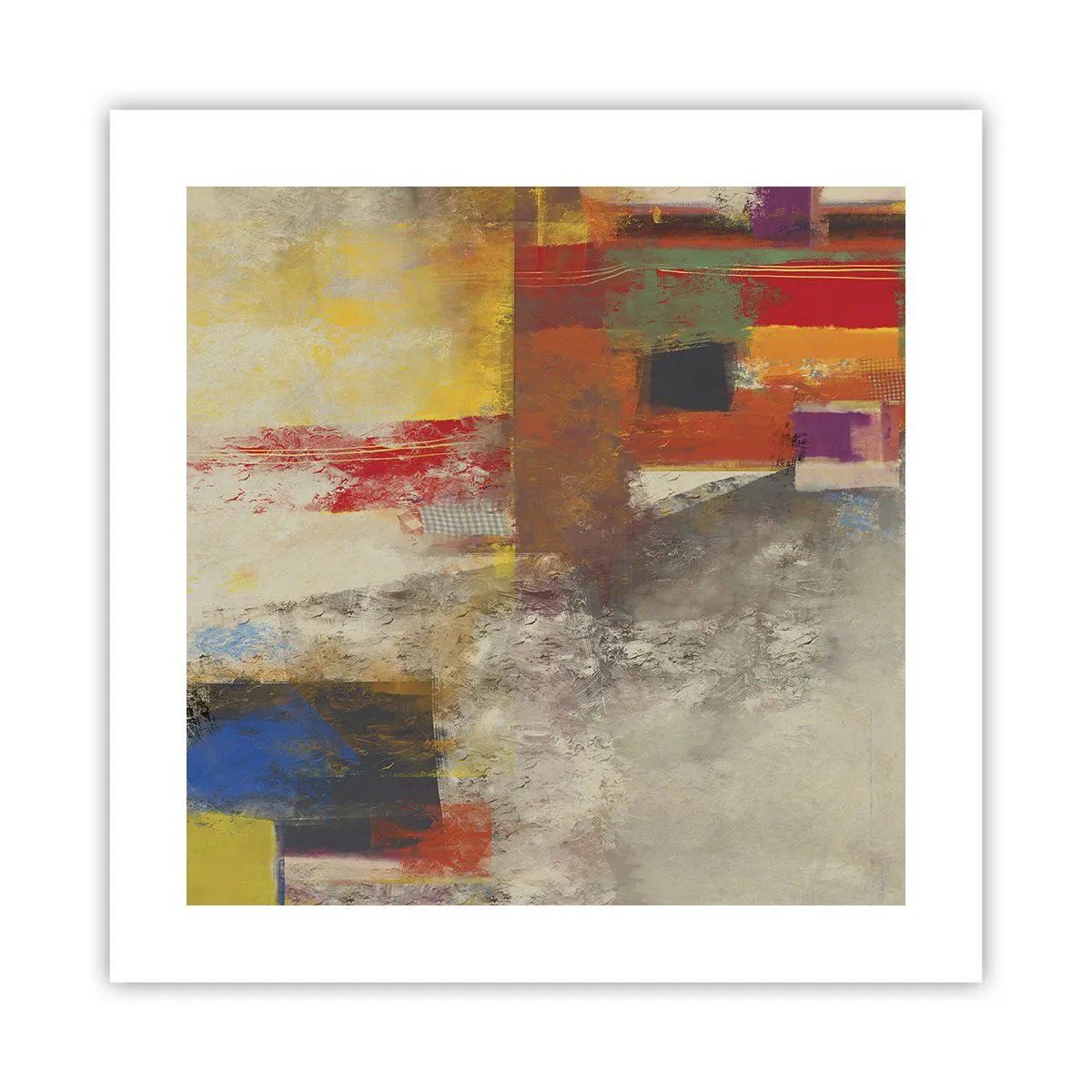 Poster - Geometria dei colori - 40x40 cm