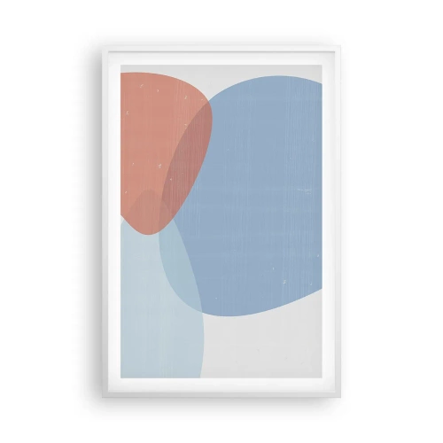 Poster in cornice bianca - Legami pastello - 61x91 cm