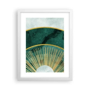 Poster in cornice bianca - Un altro sistema solare - 30x40 cm