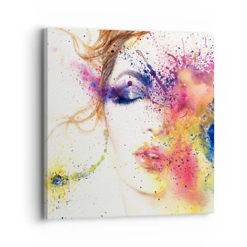 Quadro su tela - Stampe su Tela - Capogiro arcobaleno - 30x30 cm