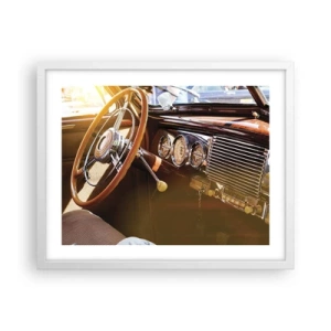 Poster in cornice bianca - Un soffio di lusso dal passato - 50x40 cm
