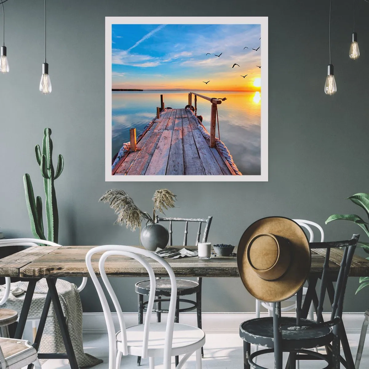 Poster - Camminando verso il sole - 40x40 cm