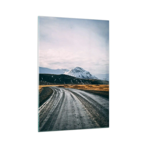 Quadro su vetro - Nel clima dell'Islanda - 70x100 cm