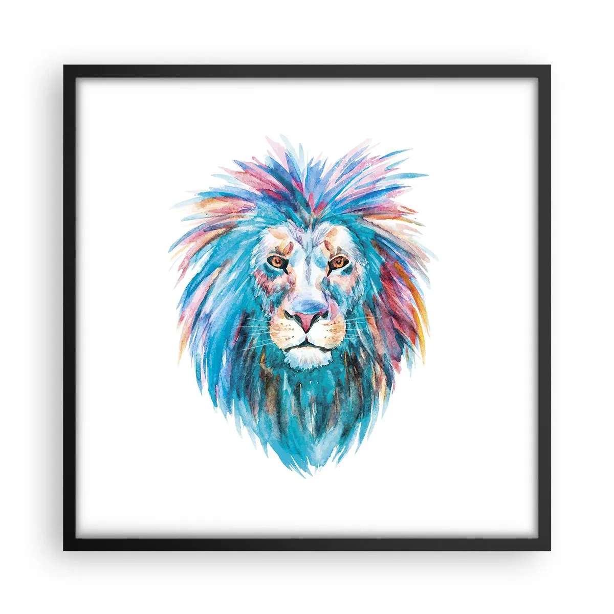 Poster in cornice nera - Aura elettrizzante - 50x50 cm