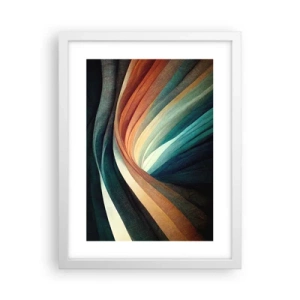 Poster in cornice bianca - Intessuto di colore - 30x40 cm