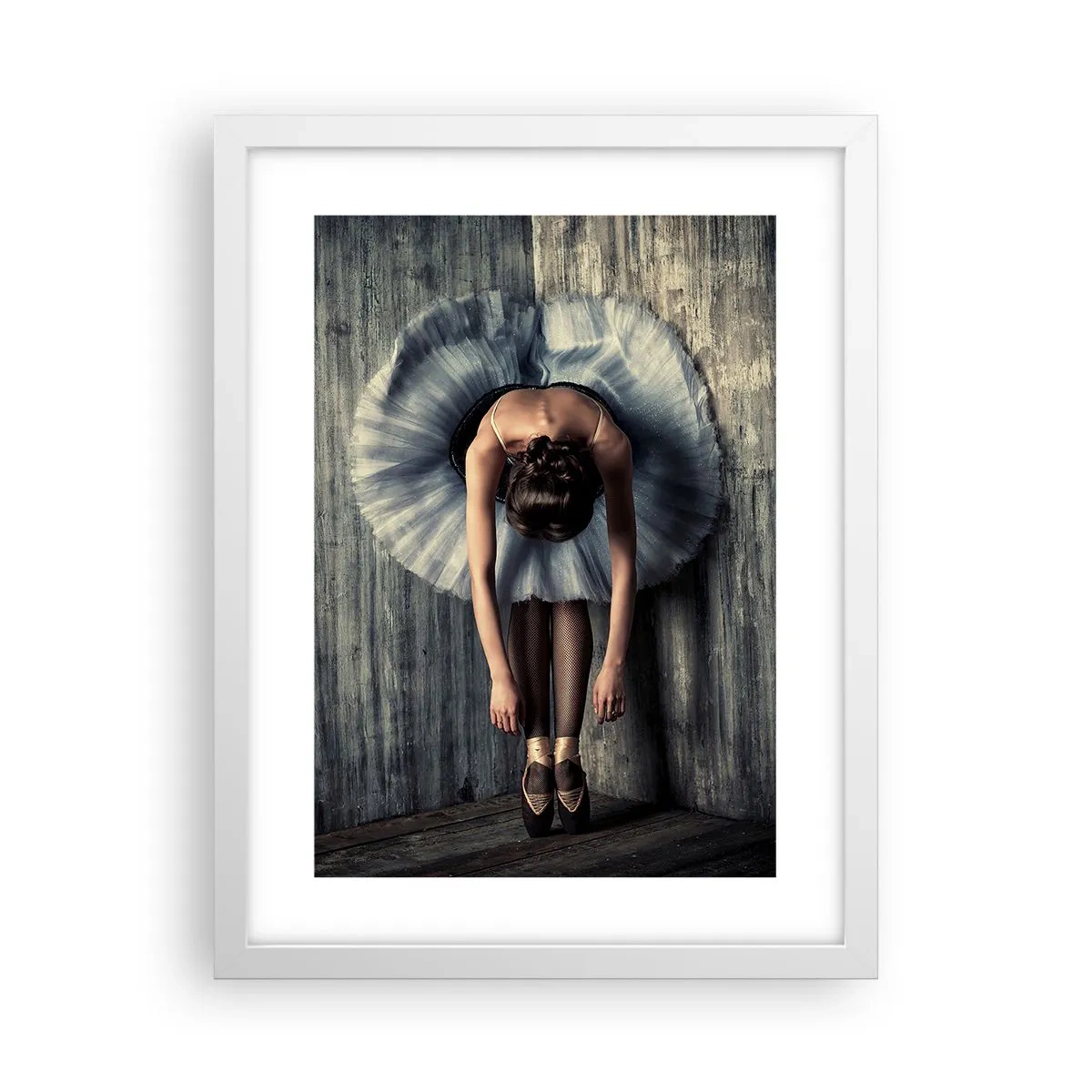 Poster in cornice bianca - Quando la musica tace - 30x40 cm