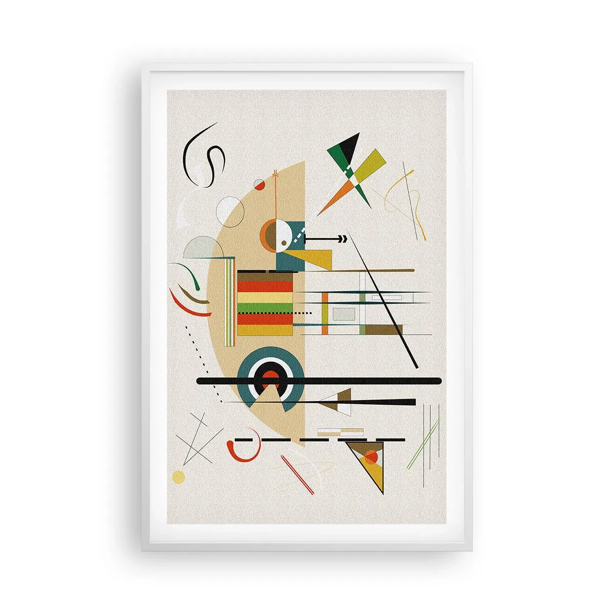 Poster in cornice bianca - E il mondo ride - 61x91 cm