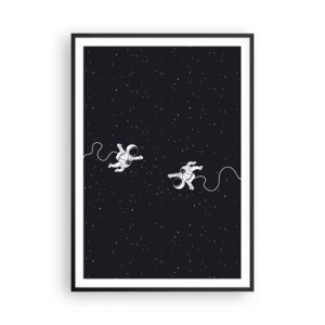 Poster in cornice nera - Danza cosmica - 70x100 cm