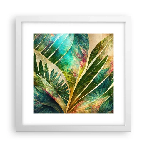 Poster in cornice bianca - I colori dei tropici - 30x30 cm