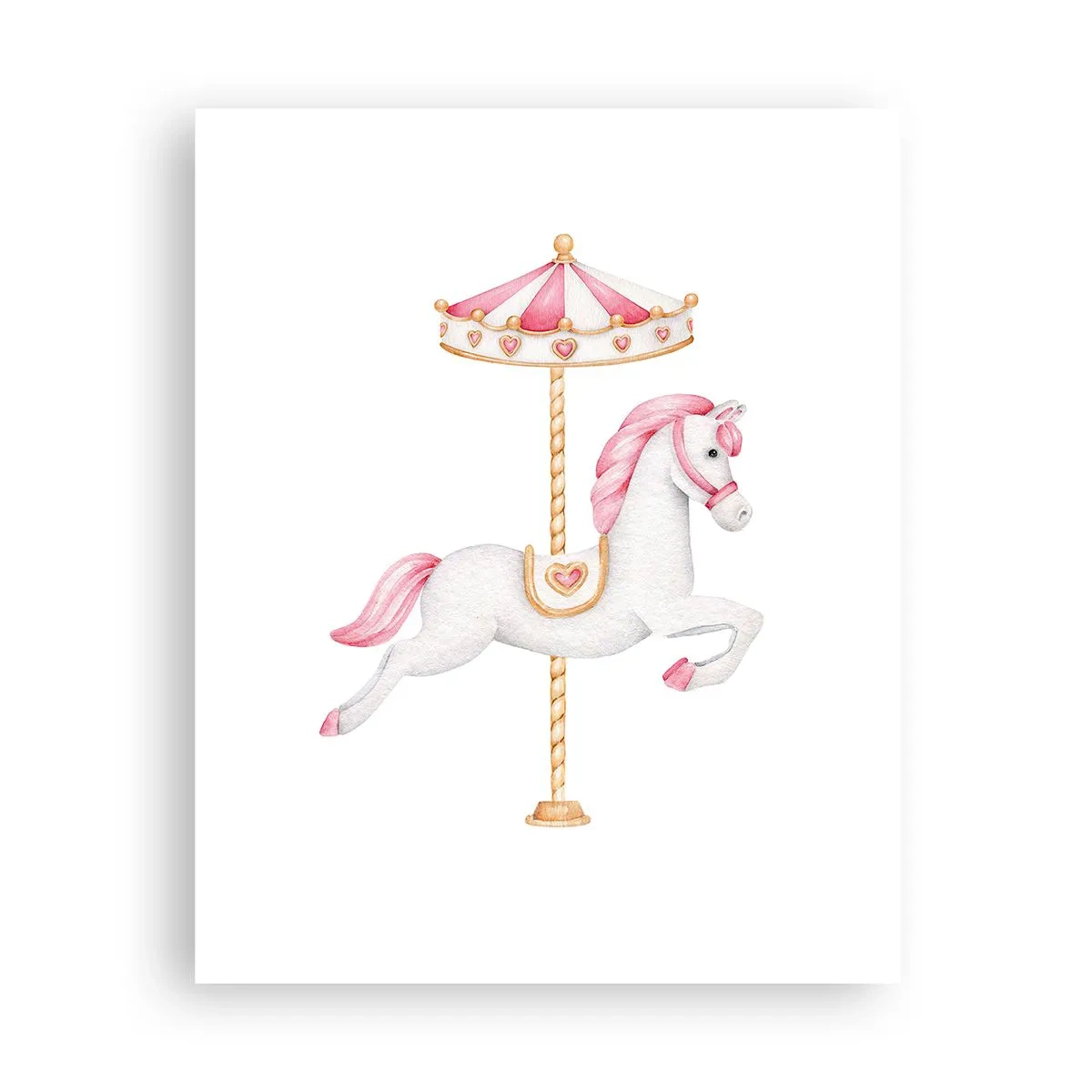 Poster - Partito al galoppo. - 40x50 cm
