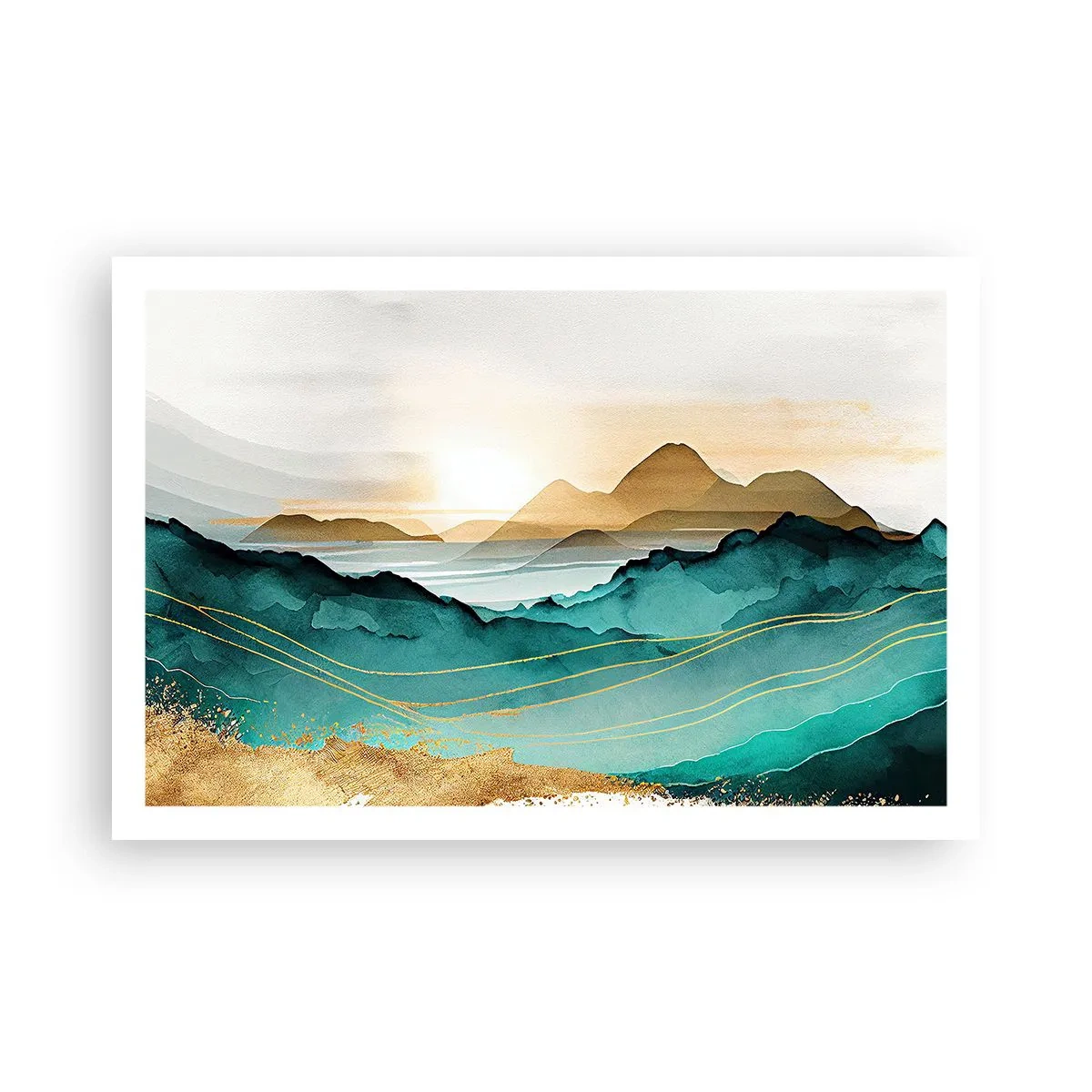 Poster - Paesaggio ai confini dell'astrazione - 91x61 cm