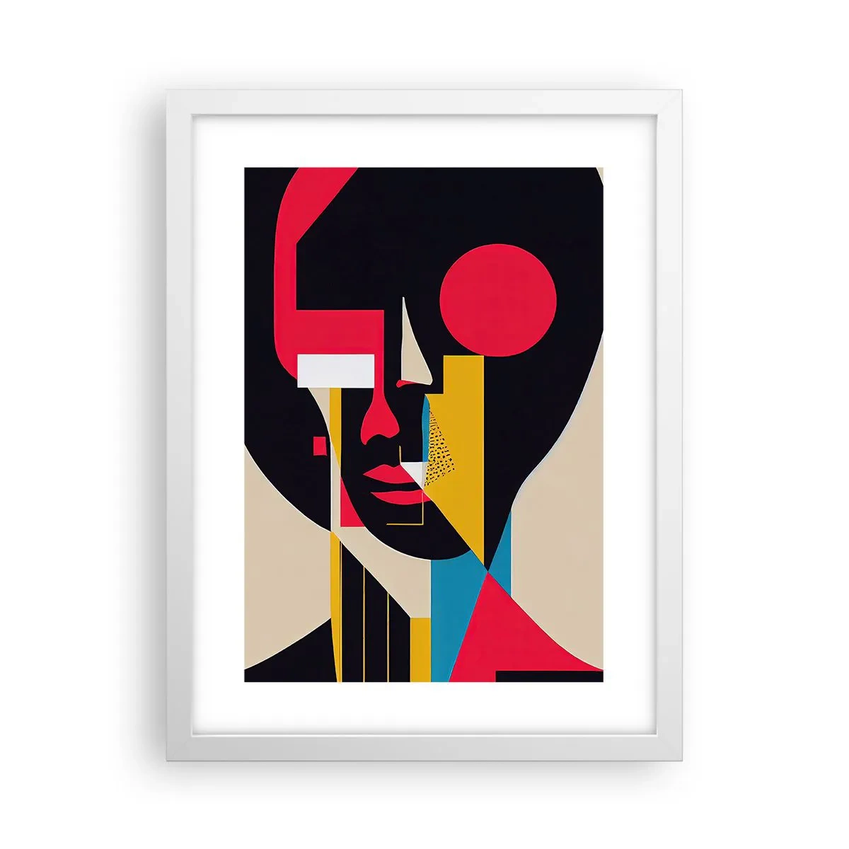 Poster in cornice bianca - Il suo mondo interiore - 30x40 cm