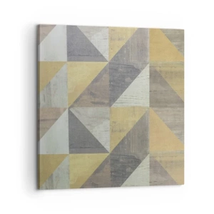 Quadro su tela - Stampe su Tela - Secondo i triangoli - 60x60 cm