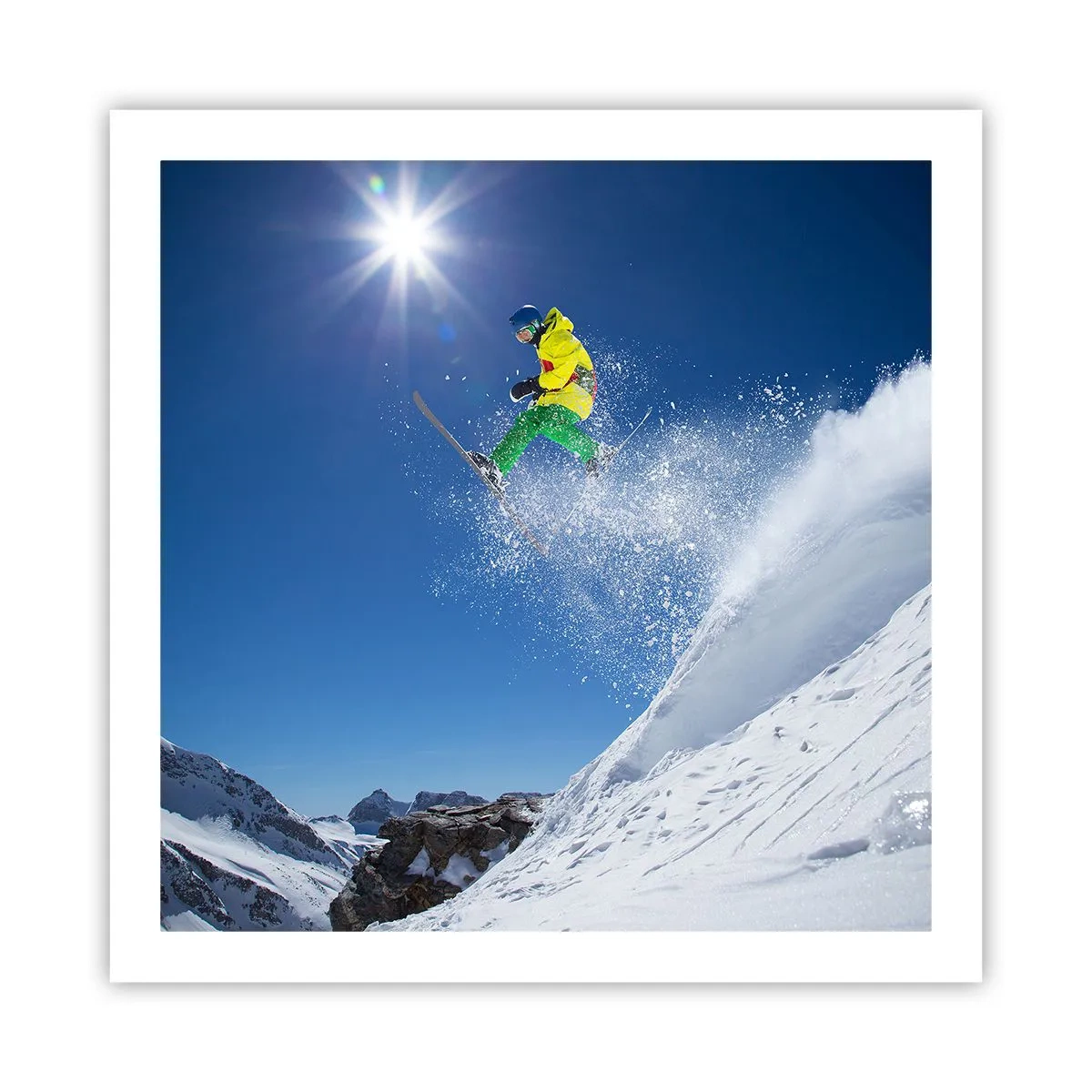 Poster - Ballando con i monti - 60x60 cm