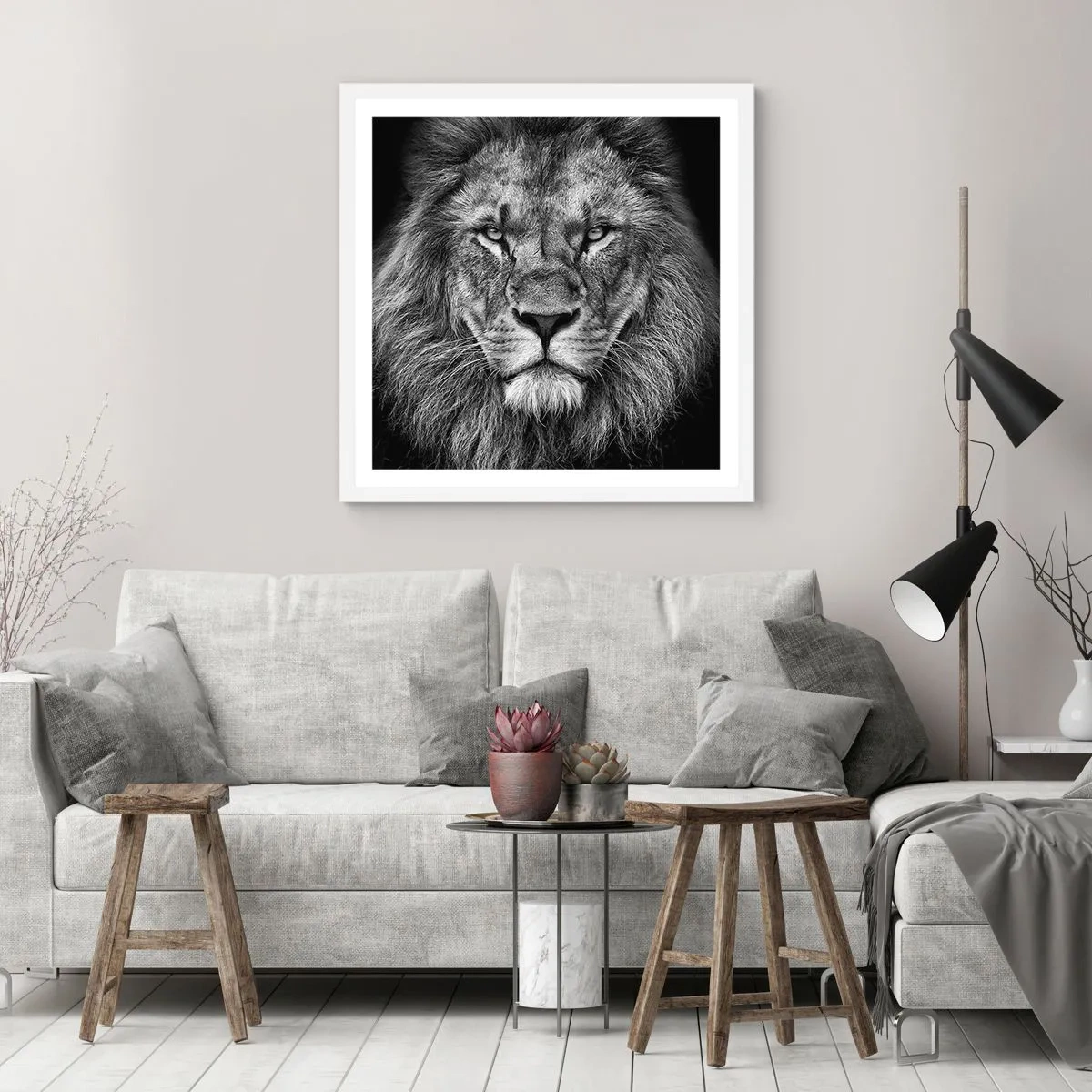 Poster in cornice bianca - Nell'abito dell'incoronazione - 40x40 cm