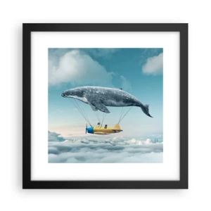 Poster in cornice nera - Perché no? - 30x30 cm