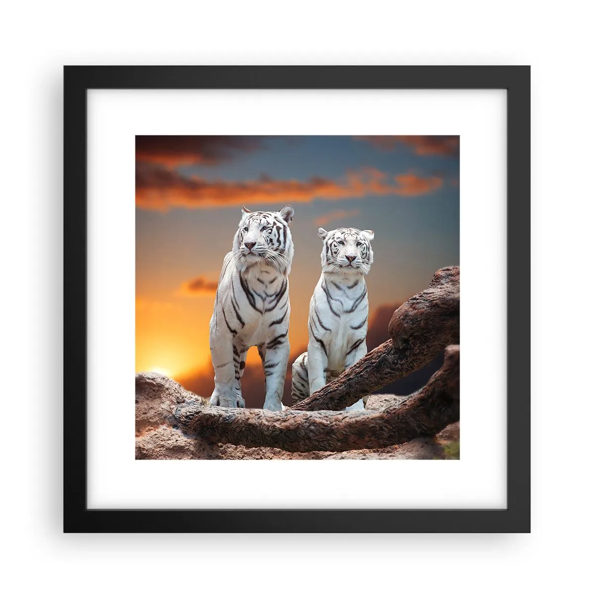 Poster in cornice nera - Proprio come a Narnia - 30x30 cm