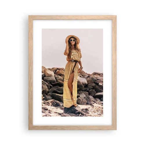 Poster in cornice rovere chiaro - La magia delle pietre - 30x40 cm