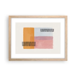 Poster in cornice rovere chiaro - Da un angolo all'altro - 40x30 cm