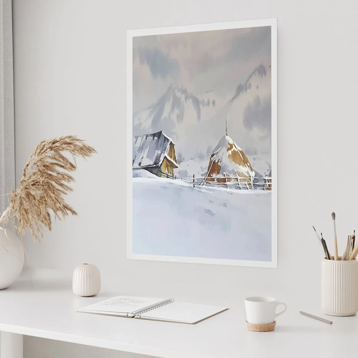 Poster - Nella valle innevata - 30x40 cm