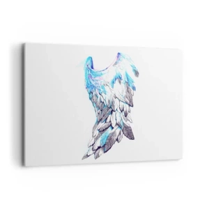 Quadro su tela - Stampe su Tela - Delicate ali d'angelo in tonalità pastello - 100x70cm - Mi servono le ali - Decorazione murale moderna per soggiorno e camera da letto ARTTOR