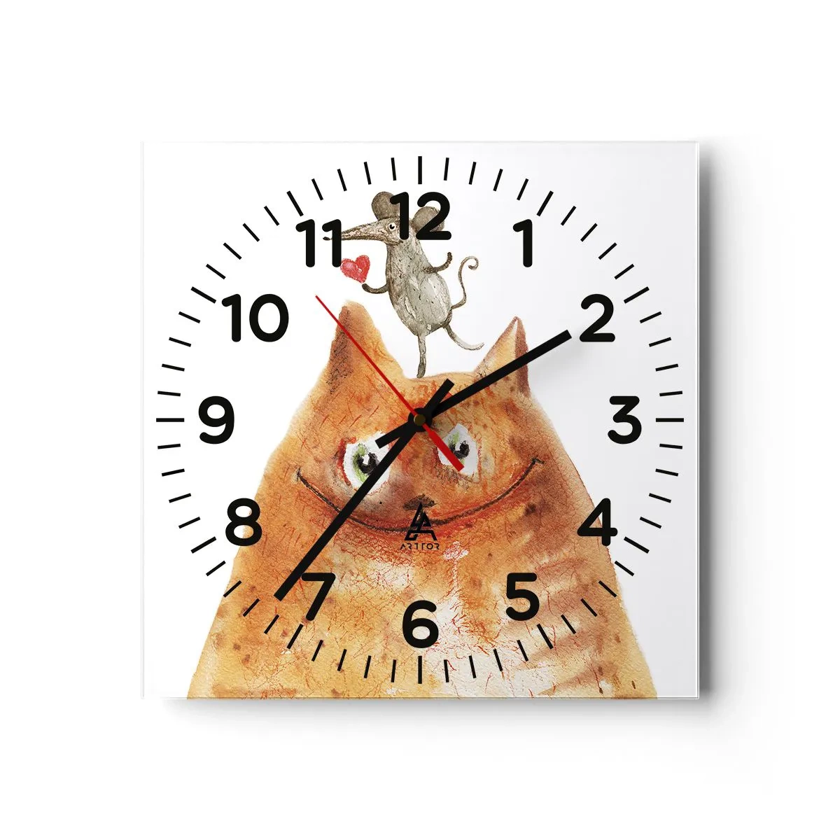 Orologio da parete - Orologio in Vetro - I paradossi dell'amore - 40x40 cm