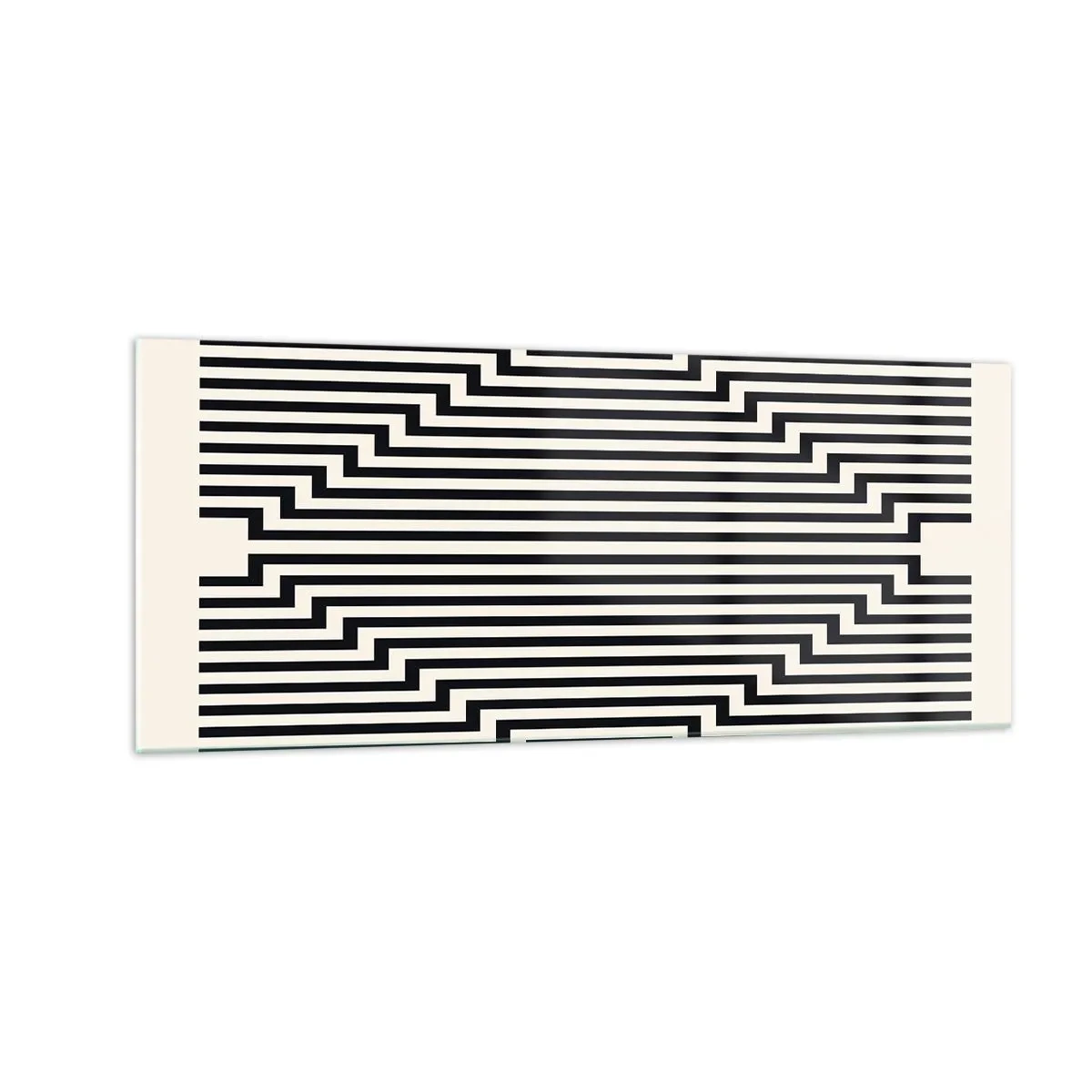 Quadro su vetro - Illusione geometrica - 100x40 cm