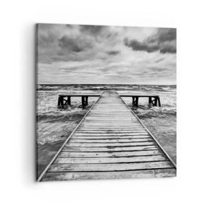 Quadro su tela - Stampe su Tela - Aspetto che il vento le scacci via... - 60x60 cm