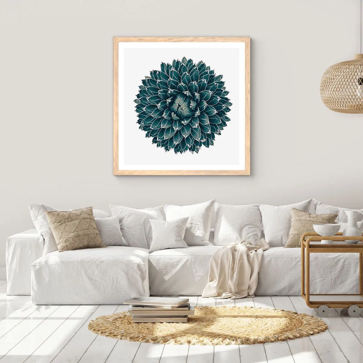 Poster in cornice rovere chiaro - La stella del deserto - 40x40 cm
