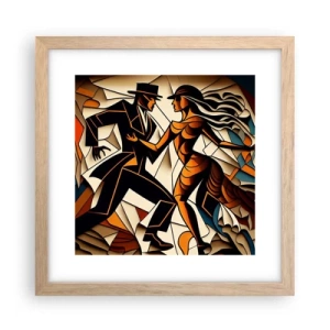 Poster in cornice rovere chiaro - La danza della passione - 30x30 cm