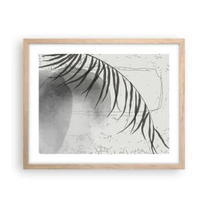 Poster in cornice rovere chiaro - La delicata esoticità della natura - 50x40 cm