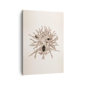 Quadro su tela - Stampe su Tela - Composizione astratta di ballerini in movimento - 50x70cm - Fiorendo nella danza - Decorazione murale moderna per soggiorno e camera da letto ARTTOR