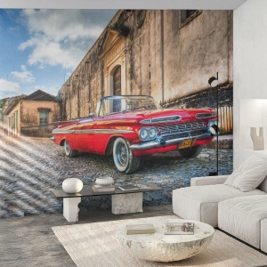 Fotomurali Premium Canvas - Impressioni di Cuba - Settore automobilistico, Auto, Cuba - 500x350 cm