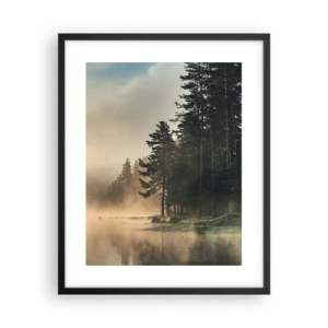 Poster in cornice nera - La nascita del giorno - 40x50 cm