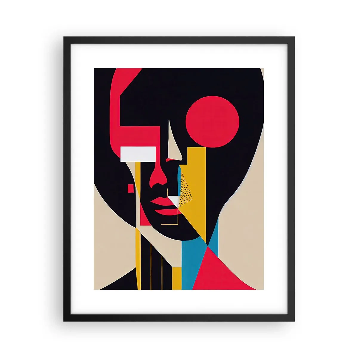 Poster in cornice nera - Il suo mondo interiore - 40x50 cm