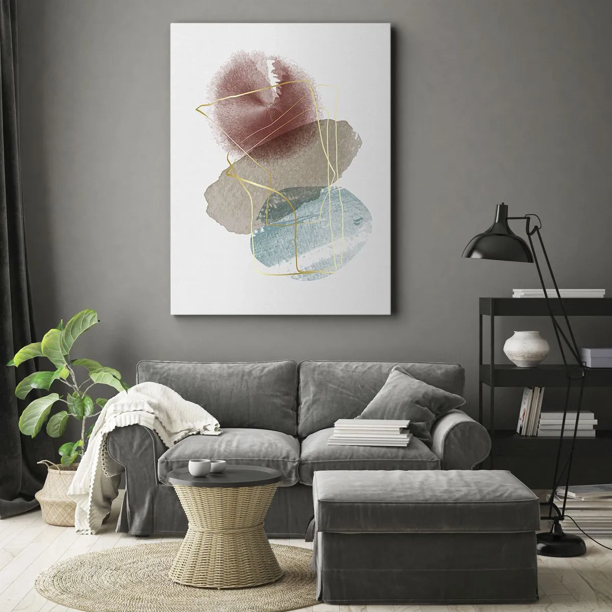 Quadro su tela - Stampe su Tela - Coralli dello spazio - 65x120 cm