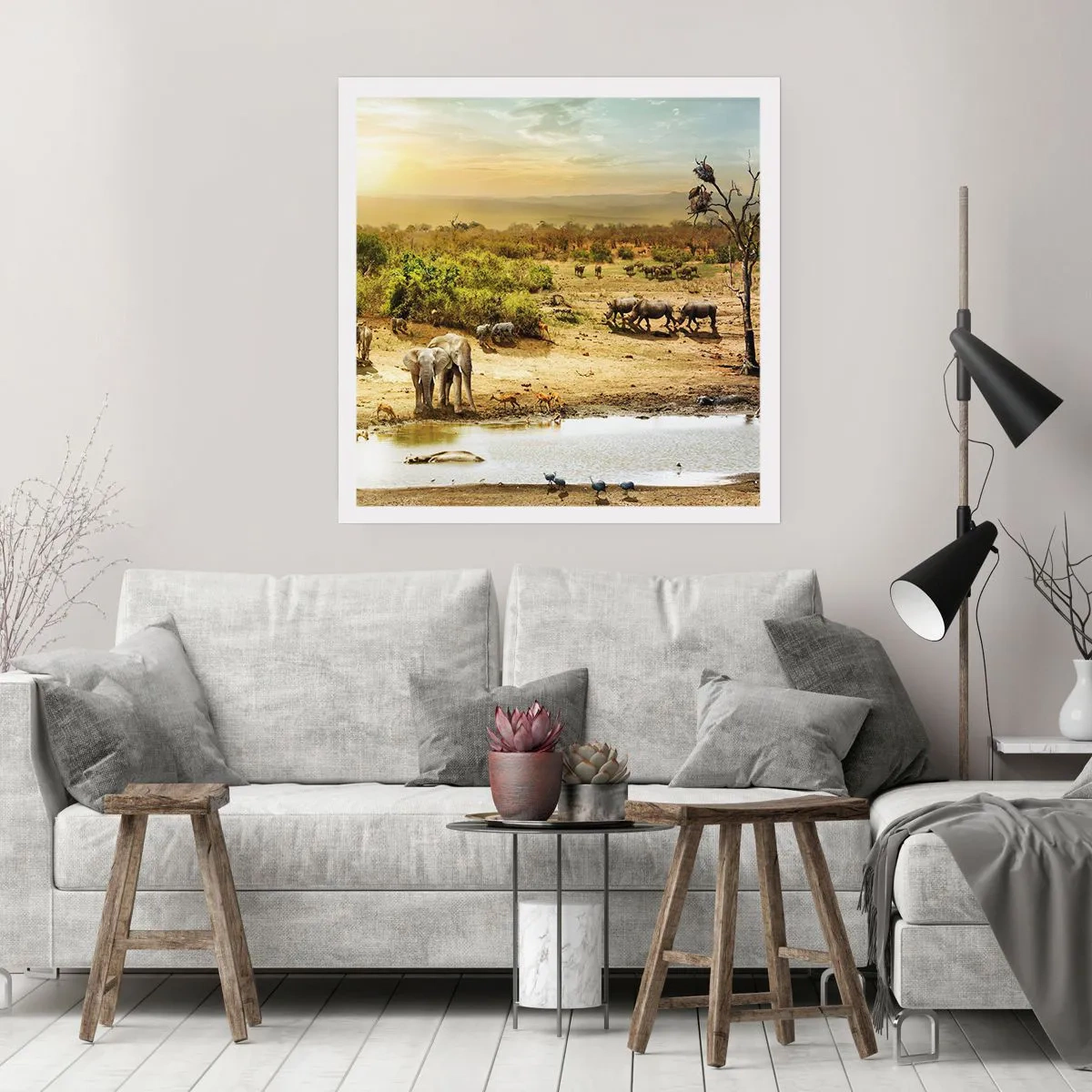 Poster - "Un fiume usciva da Eden…" - 40x40 cm