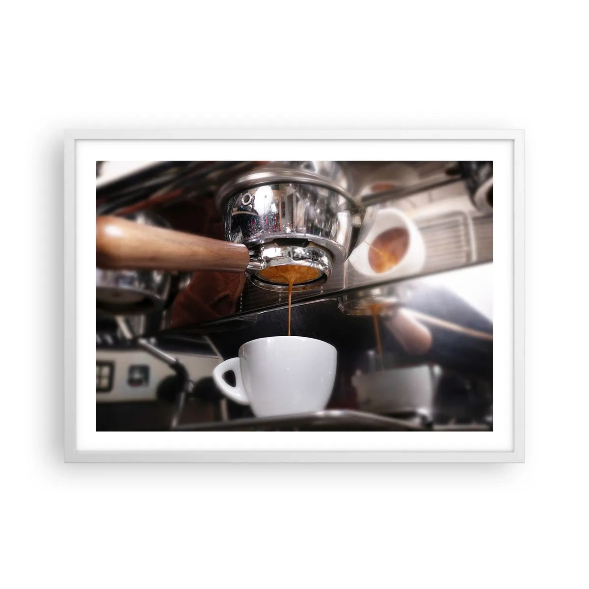 Poster in cornice bianca - Il miglior momento della giornata - 70x50 cm