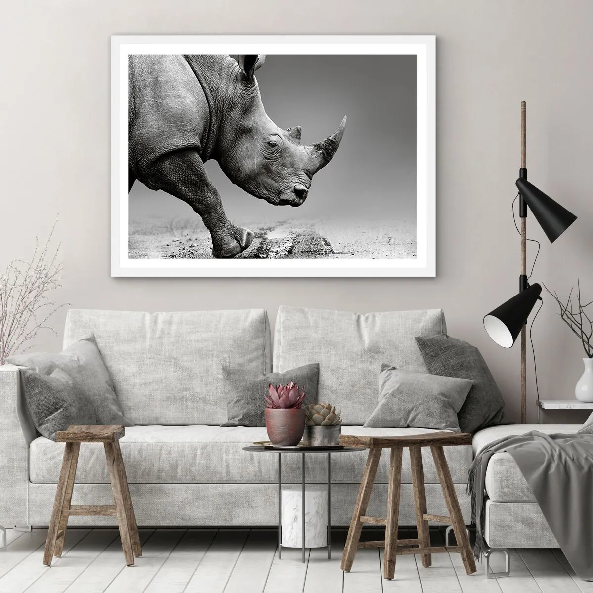 Poster in cornice bianca - Forza irrefrenabile - 70x50 cm