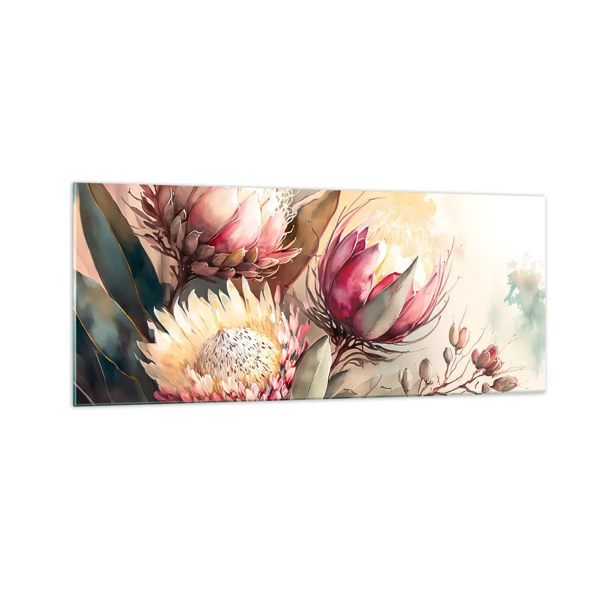 Quadro su vetro - Di profilo e di fronte - 100x40 cm