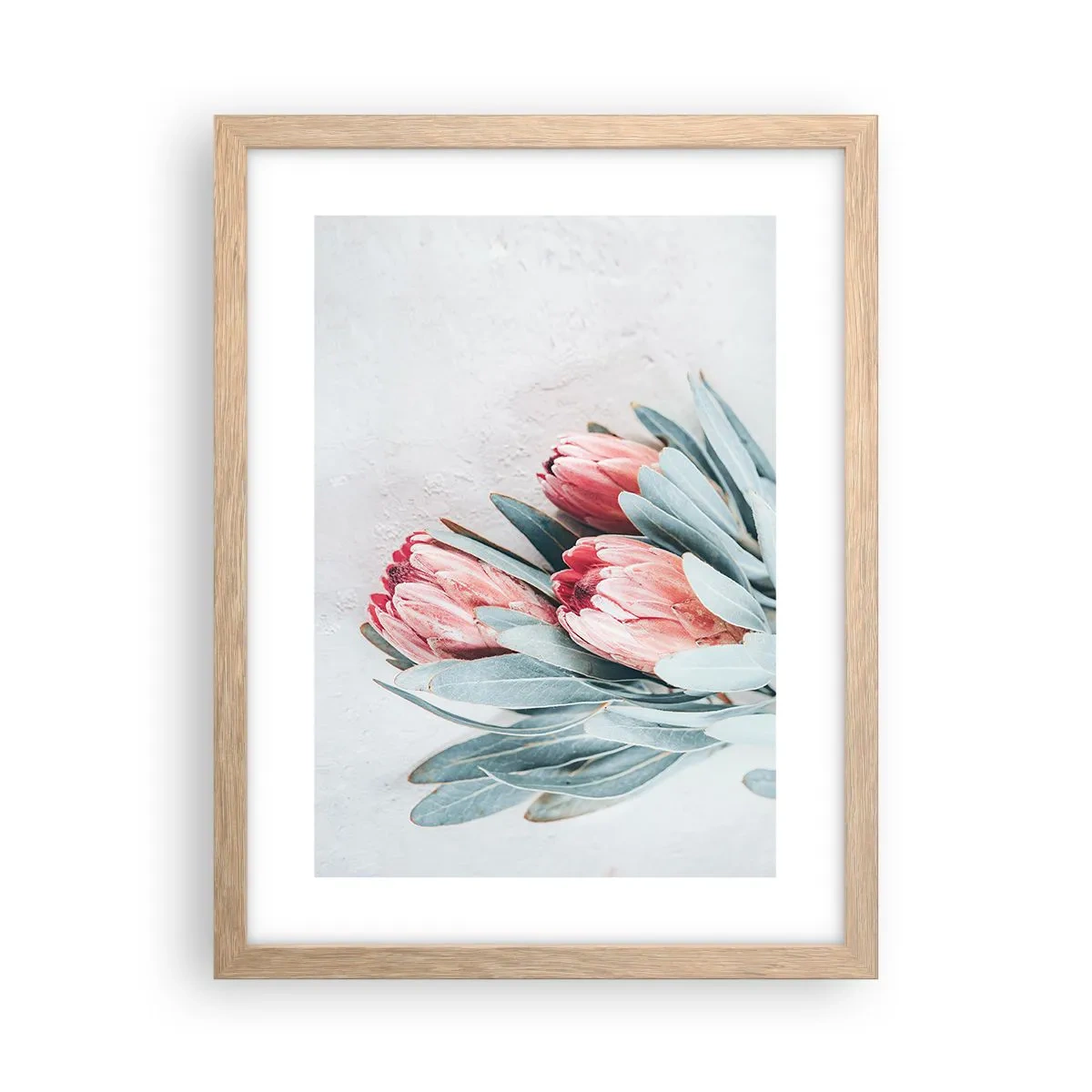 Poster in cornice rovere chiaro - Imbarazzati per la propria bellezza - 30x40 cm