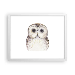 Poster in cornice bianca - Guardami negli occhi - 50x40 cm