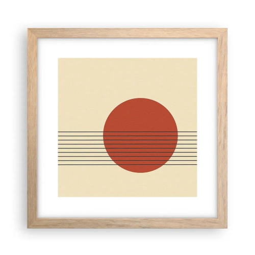 Poster in cornice rovere chiaro - Nel cerchio e oltre - 30x30 cm