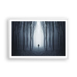 Poster in cornice bianca - E tutto è semplice e chiaro - 91x61 cm