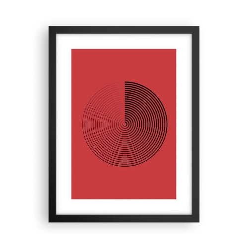 Poster in cornice nera - Movimento circolare - 30x40 cm