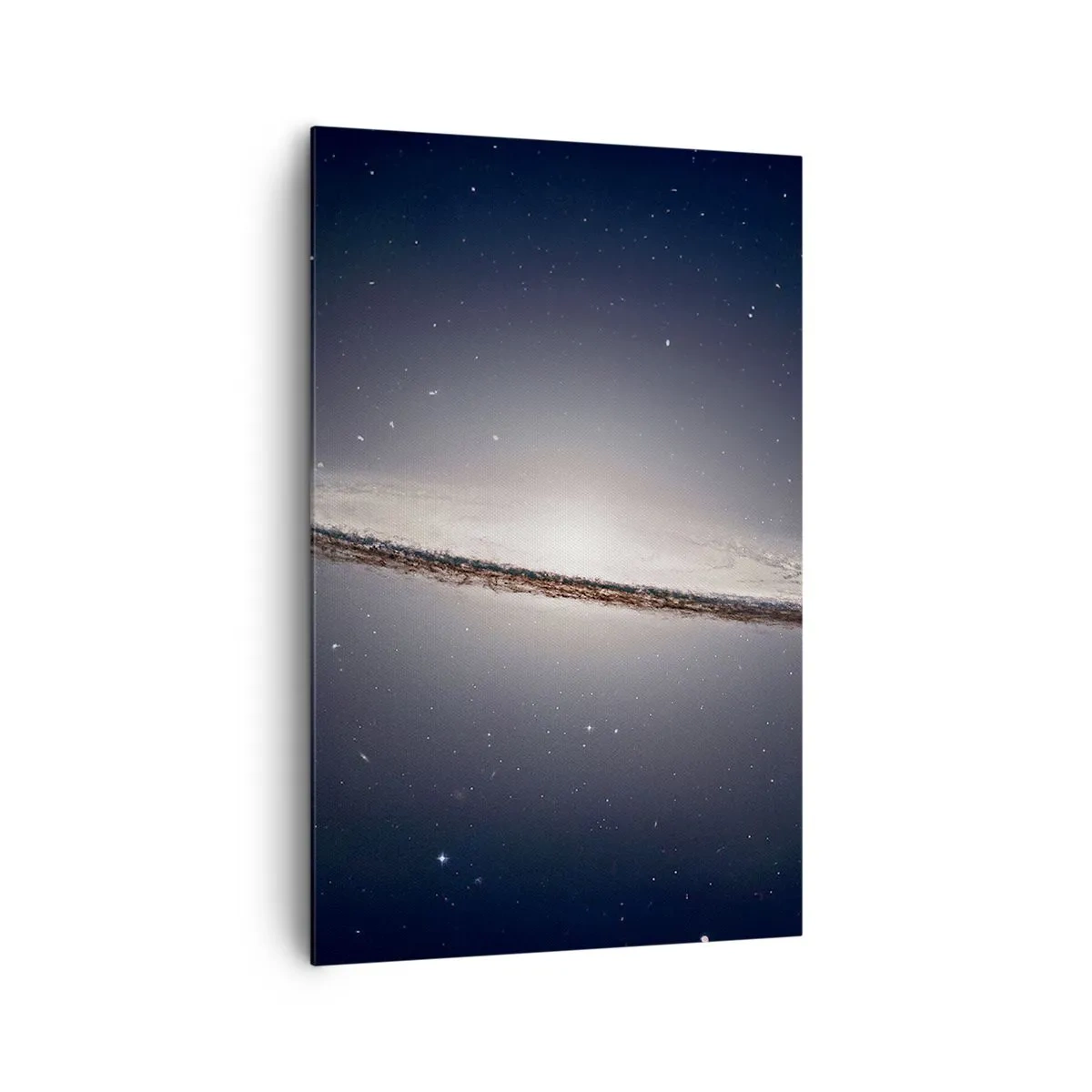 Quadro su tela - Stampe su Tela - Una galassia a spirale sullo sfondo dello spazio stellato - 80x120cm - Tanto tempo fa in una lontana galassia... - Decorazione murale moderna per soggiorno e camera da letto ARTTOR