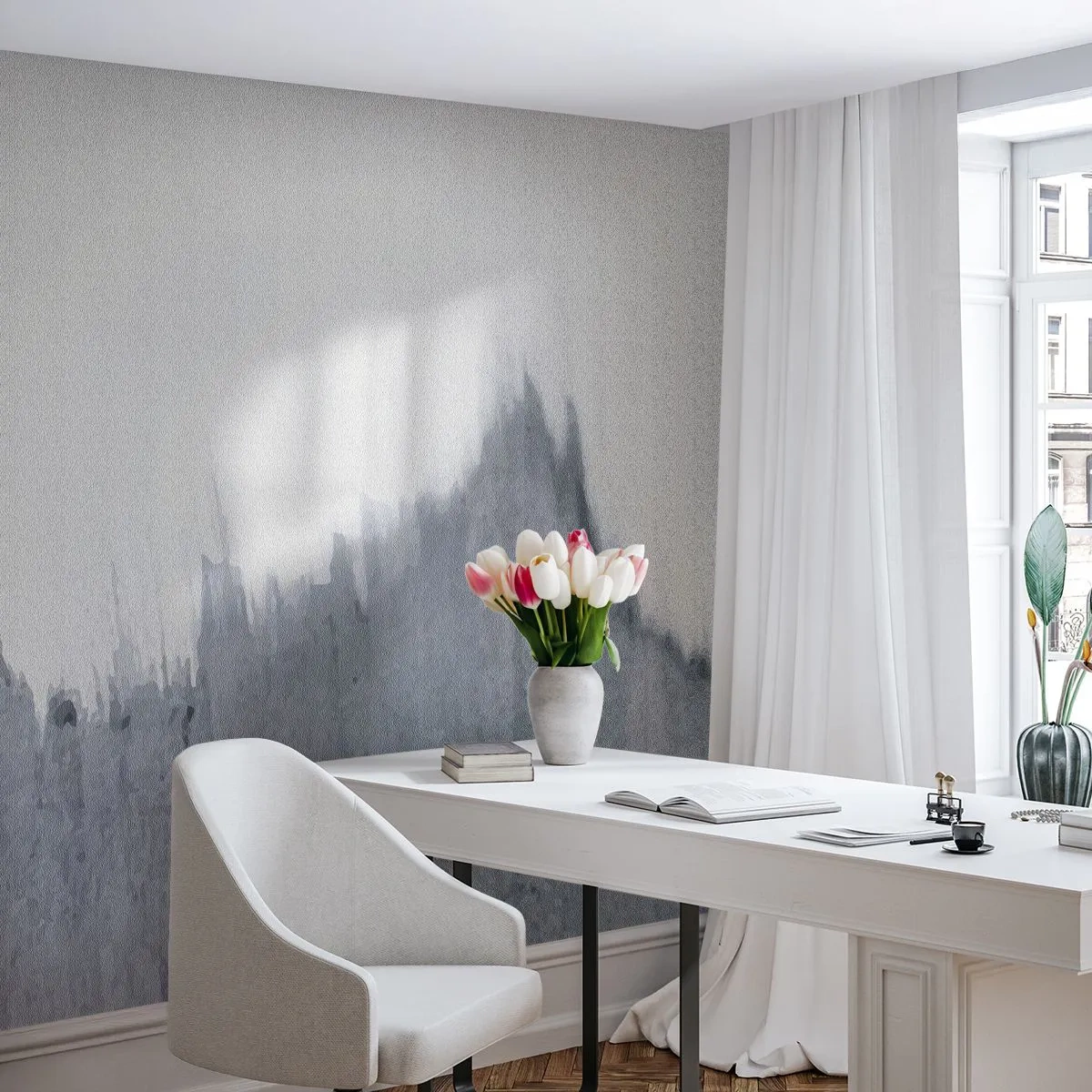 Fotomurali Standard Eco - Iscrizione misteriosa - Minimalismo, Pezzo, Sfocatura - 450x315 cm